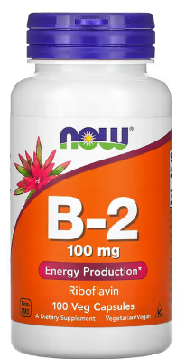 Now Vitamin B-2, 100mg 100VC